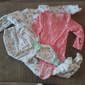 Disney Baby Clothing Set with Pastel Floral Design 24 Months Outfit/bundle Bambi